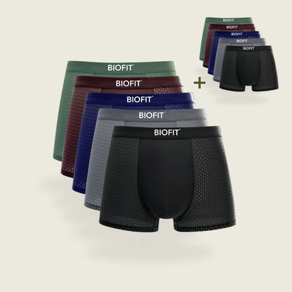 BIOFIT® Bamboo Boxers 5-Pack Grey | + 5 FREE
