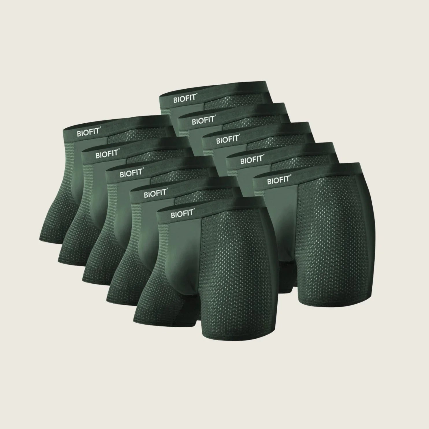 BIOFIT® Bamboo Boxers 5-Pack Green | + 5 FREE