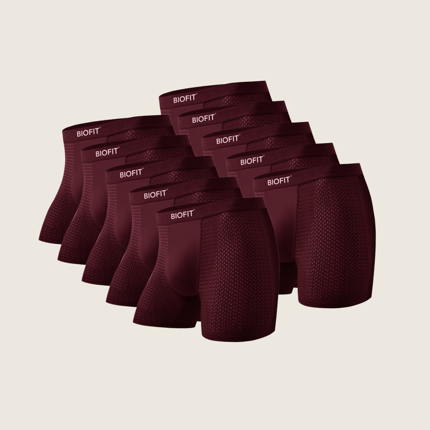 BIOFIT® Bamboo Boxers 5-Pack Red | + 5 FREE