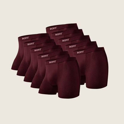 BIOFIT® Bamboo Boxers 5-Pack Red | + 5 FREE