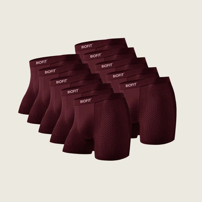 BIOFIT® Bamboo Boxers 5-Pack Red | + 5 FREE